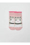 Фото #1 товара Pembe Desenli Kız Çocuk Patik Çorap