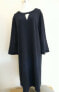 Charter Club Women's Keyhole Ruffled Sleeve Shift Dress Navy XXL