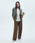 ფოტო #3 პროდუქტის Women's Elastic-Waist Straight Pants