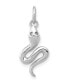 ფოტო #1 პროდუქტის Polished Snake Charm in 14k White Gold