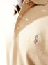 Фото #7 товара Polo Ralph Lauren icon logo pima cotton polo slim fit in camel marl