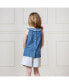 Little Girls Pull-On Flat Front Linen Short