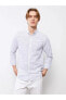 Фото #6 товара Рубашка классическая LC WAIKIKI Slim Fit с длинным рукавом из поплина с полосками
