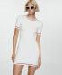 ფოტო #3 პროდუქტის Women's Contrasting Ends Short Dress