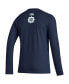 Фото #2 товара Men's Navy Seattle Kraken Reverse Retro 2.0 Fresh Playmaker Long Sleeve T-shirt