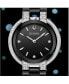 Women's Diamond (1/3 ct. t.w.) Rubaiyat Stainless Steel & Black Ceramic Bracelet Watch 35mm