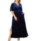 ფოტო #1 პროდუქტის Women's Plus Size Verona Velvet Evening Gown