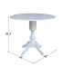 Фото #3 товара 42" Round Dual Drop Leaf Pedestal Table