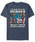 Фото #2 товара Marvel Men's Comic Collection Vintage Teacher Captain America Short Sleeve T-Shirt