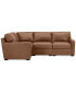 Фото #4 товара Radley 101" 4-Pc. Leather Corner Sectional, Created for Macy's