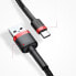Фото #15 товара Wytrzymały nylonowy kabel przewód USB - USB-C QC3 3m - czerwony