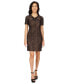 Фото #1 товара Women's Lace Ring Cutout Mini Dress