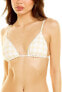 Фото #1 товара Charlie Holiday 285080 Womens Brigette Triangle Bikini Top, Size Medium
