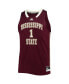 ფოტო #3 პროდუქტის Men's #1 Maroon Mississippi State Bulldogs Reverse Retro Jersey