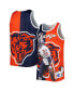 Men's Walter Payton Navy, Orange Chicago Bears Retired Player Graphic Tank Top Navy, Orange, S - фото #2