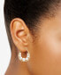 ფოტო #4 პროდუქტის Cultured Freshwater Pearl (3-6mm) Hoop Earrings in 14k Gold-Plated Sterling Silver