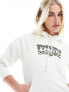 Levi's hoodie with leopard print batwing logo in cream M - фото #1