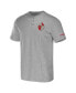 Фото #2 товара Men's NFL x Darius Rucker Collection by Heather Gray San Francisco 49ers Henley T-shirt