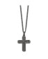 Фото #1 товара Metal IP-plated Cross Pendant Curb Chain Necklace