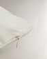 Фото #5 товара Декоративная подушка ZARAHOME с льняной тканью и отделкой под гофре