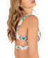 Фото #2 товара Women's Crochet Diamonds Pull-On Bralette Bikini Top