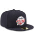 ფოტო #2 პროდუქტის Men's Navy Minnesota Twins Cooperstown Collection Wool 59FIFTY Fitted Hat