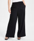 Фото #3 товара Petite Wide-Leg Side-Zip Career Pants, Created for Macy's