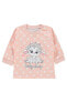 Kız Bebek Sweatshirt 3-18 Ay Pudra