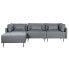 Chaise Longue Sofa DKD Home Decor Grey Metal Modern 276 x 152,5 x 84 cm