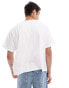 Фото #3 товара ASOS DESIGN boxy oversized t-shirt in white with chest print