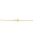 Фото #2 товара Italian Gold polished Two-Tone Diamond Cut 16" Singapore Chain in 10K Yellow Gold