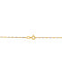 Polished Two-Tone Diamond Cut 16" Singapore Chain in 10K Yellow Gold