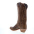 Фото #6 товара Abilene Boots 9172 Womens Brown Leather Slip On Cowboy Western Boots