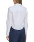 ფოტო #2 პროდუქტის Women's Cotton Studded Cropped Shirt