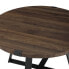 Фото #2 товара 30" Metal Wrap Round Coffee Table - Dark Walnut/Black