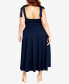 ფოტო #2 პროდუქტის Plus Size Monroe Shift Maxi Dress