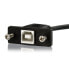 Фото #4 товара Кабель USB 0.3 м Startech.com PANЕL MOUNT USB B to B 0.3 м черный