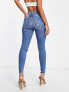 Фото #3 товара River Island high rise skinny jean in blue