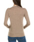 Фото #2 товара Lafayette 148 New York Split Stand Collar Silk-Blend Sweater Women's