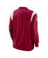 Men's Burgundy Washington Commanders Sideline Athletic Stack V-neck Pullover Windshirt Jacket
