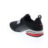 Фото #11 товара Puma Axelion Slip On 37719801 Mens Black Canvas Athletic Running Shoes