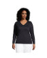 ფოტო #1 პროდუქტის Plus Size Relaxed Supima Cotton T-Shirt