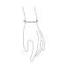9CT Clear Bridal Oval AAA CZ Alternating Romantic Love Knot Symbol Infinity Tennis Bracelet For Women Girlfriend .925 Sterling Silver 7.5"