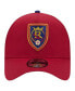 ფოტო #4 პროდუქტის Men's Red Real Salt Lake 2024 Kick Off Collection 9FORTY A-Frame Adjustable Hat