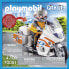 Playmobil 70051 City Life Emergency Motorcycle with Flashing Light, Multi-Coloured