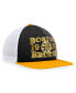 Фото #3 товара Men's Black, Gold Distressed Boston Bruins Heritage Vintage-Like Foam Front Trucker Snapback Hat