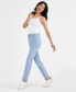 Фото #3 товара Women's High Rise Straight-Leg Jeans, Regular, Short and Long Lengths, Created for Macy's
