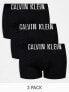 Фото #1 товара Calvin Klein Plus intense power cotton stretch trunks 3 pack in black