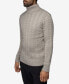 Фото #3 товара Men's Cable Knit Roll Neck Sweater