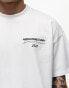 Good For Nothing oversized t-shirt with logo back print in off white